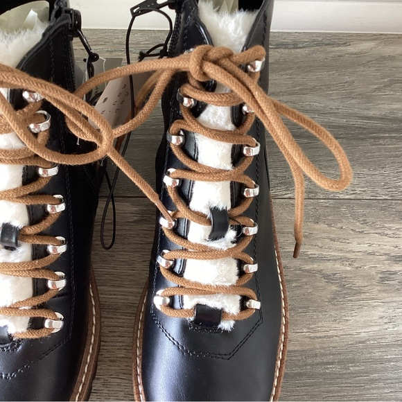 CLOSEOUT \A New Day\ NWT Black Boots with Faux Fur - Picture 2 of 14
